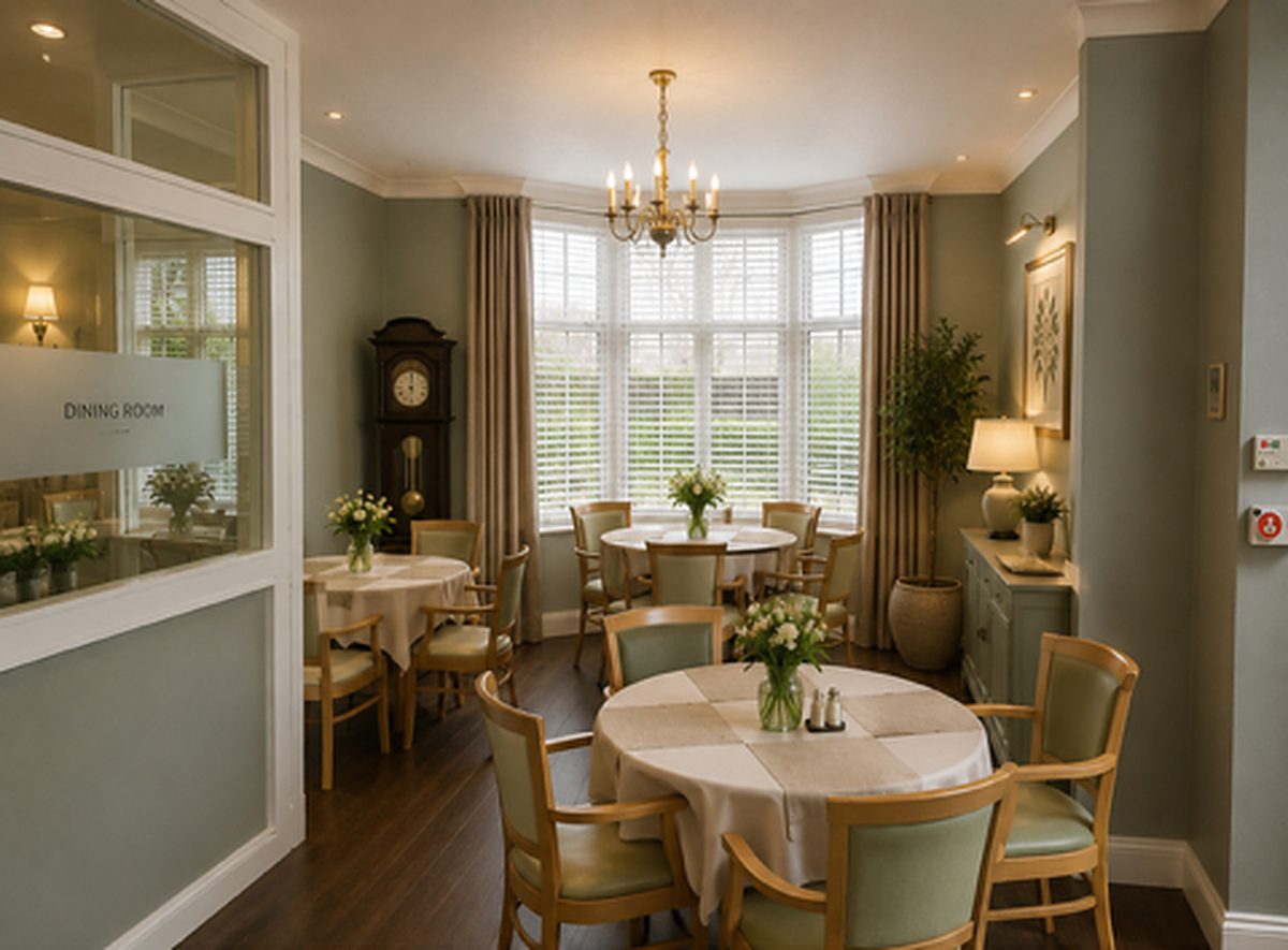 The dining room