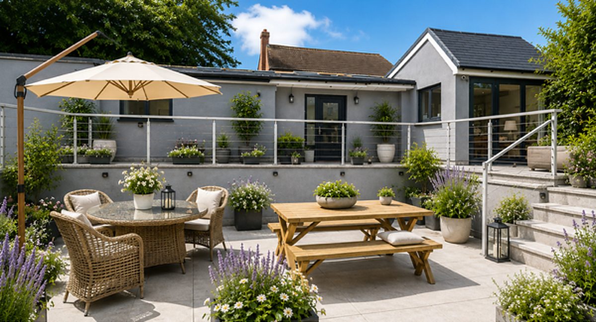 The garden terrace