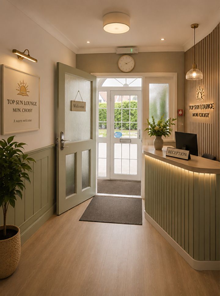 Concept visual — arrival and reception area